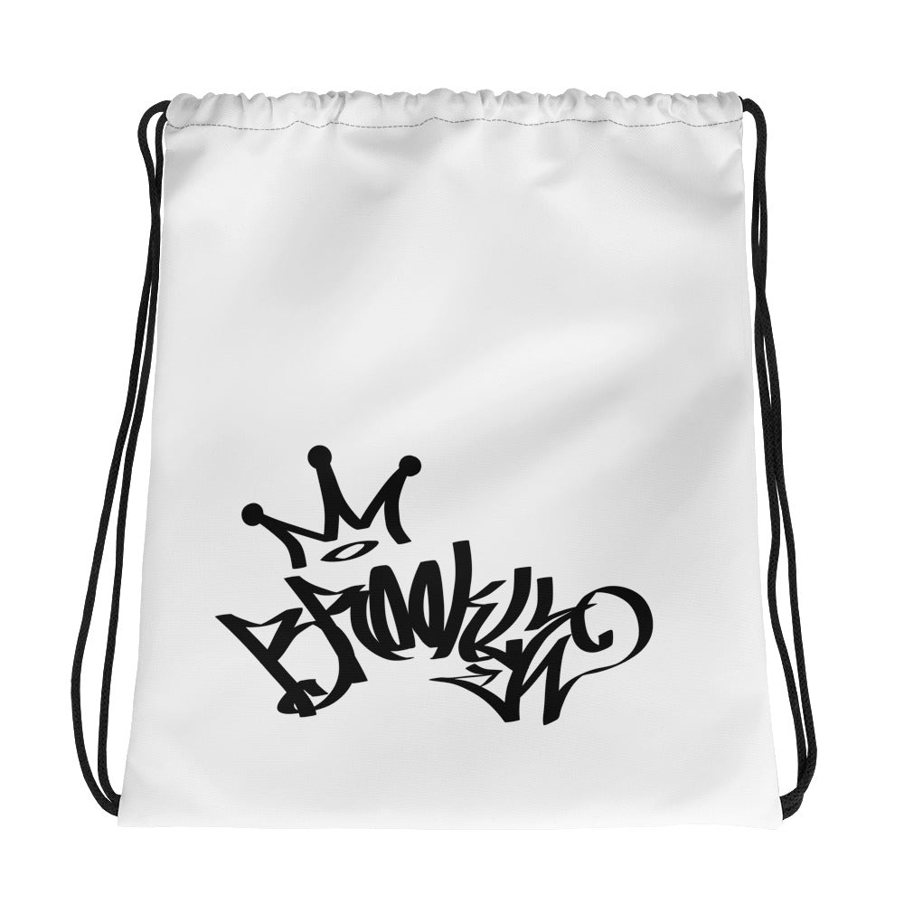 Brooklyn Graffiti Drawstring bag