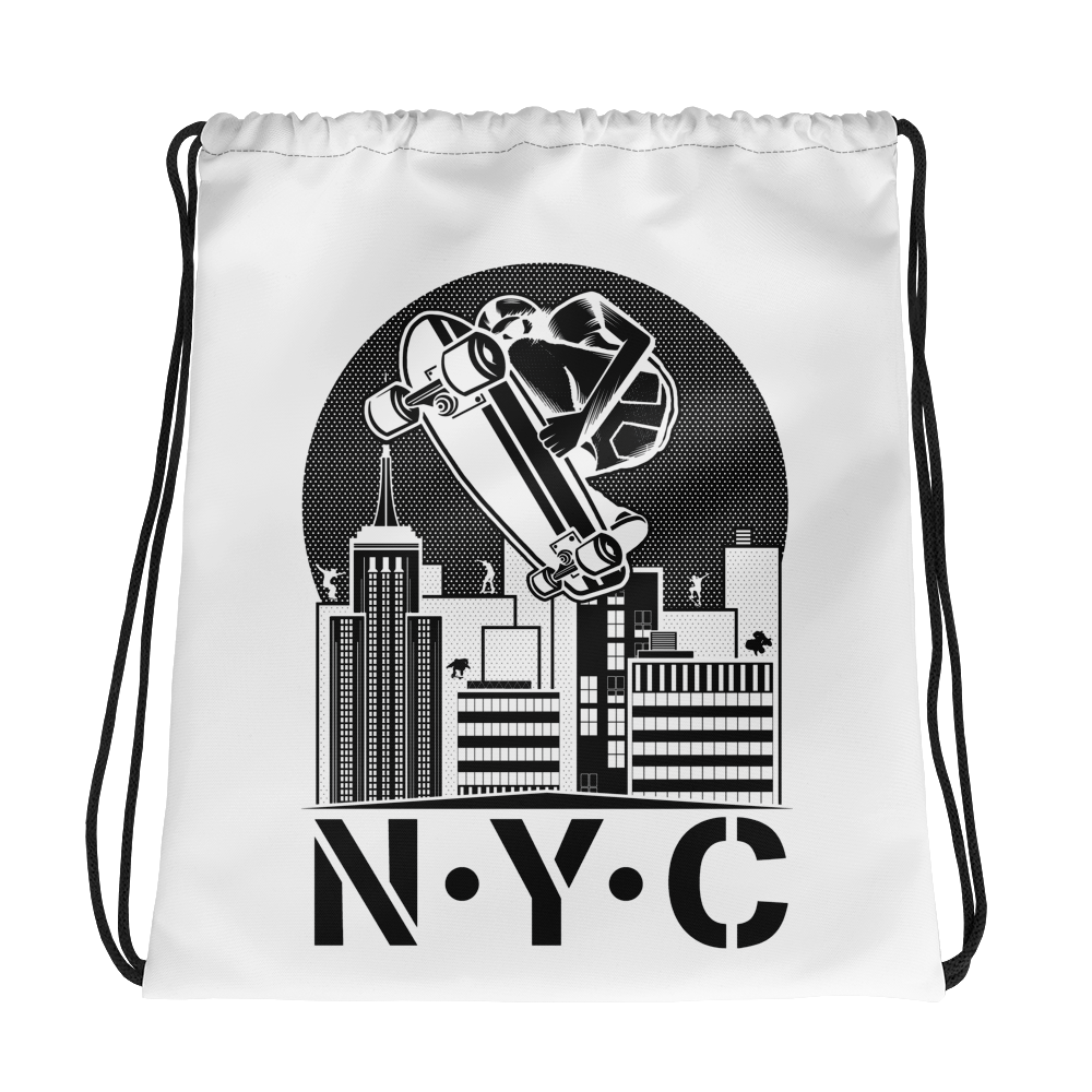 Skateboard NYC Drawstring bag