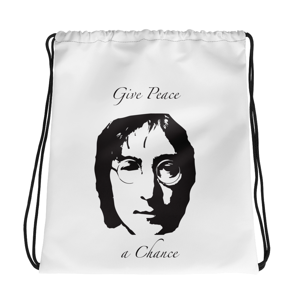 Give Peace Drawstring bag